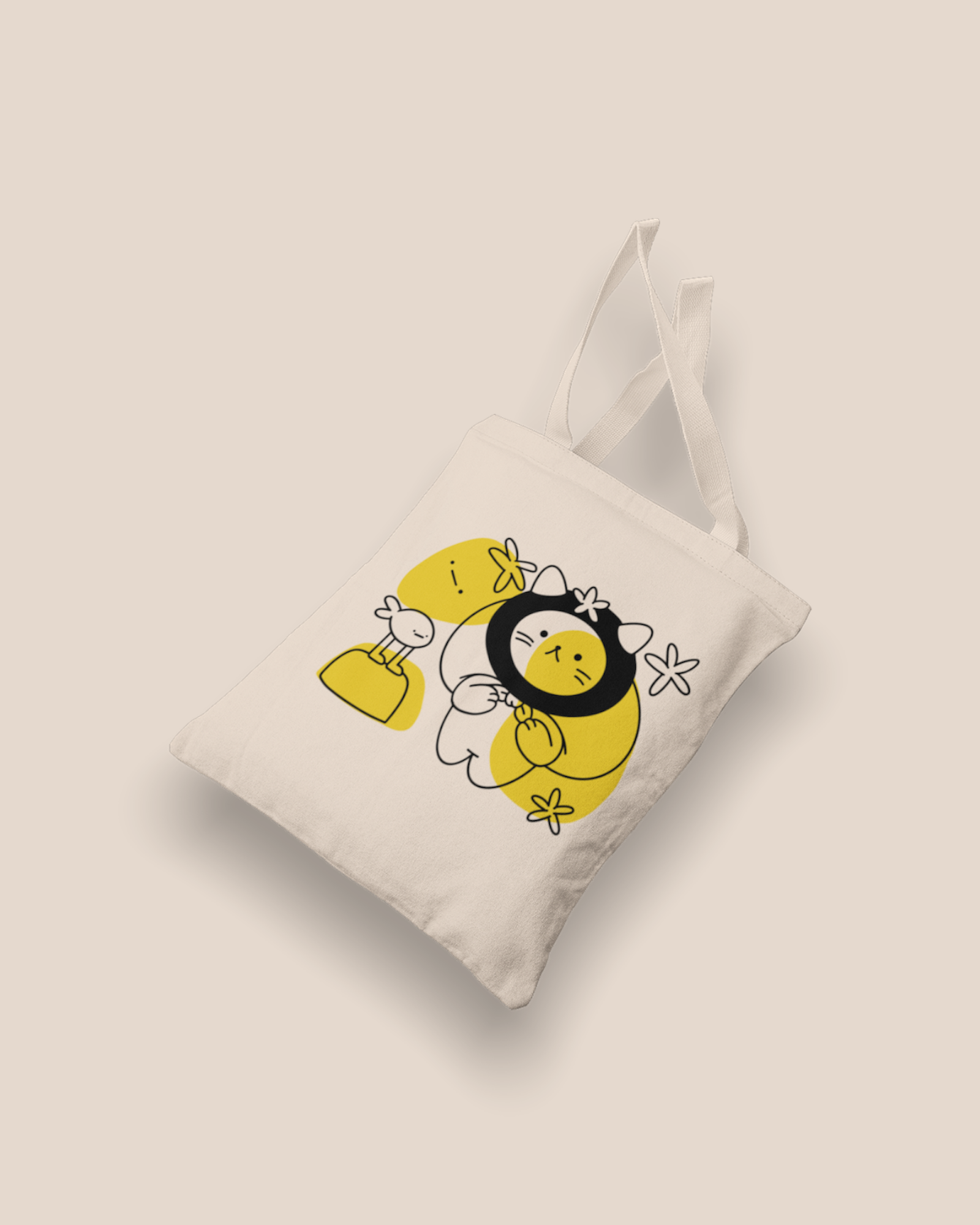 Cat Adventure Tote Bag