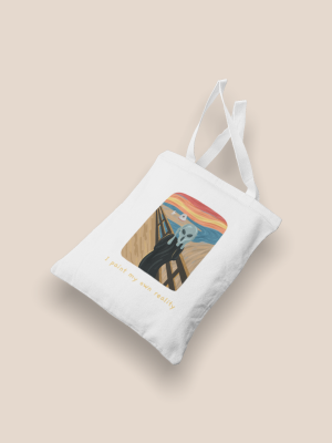 Scream Alien Painting Tote Bag